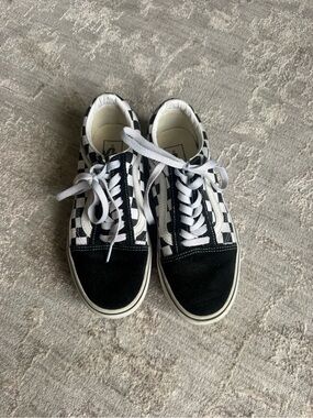 Vans Black and White Checkerboard Old Skool Sneakers